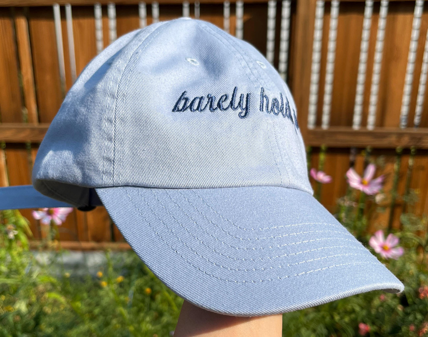 Personalized Youth Hat Custom Embroidered Cotton Twill Cap Youth Cap Custom Embroidery