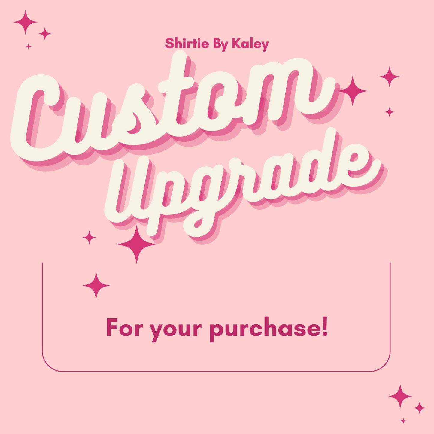 Custom Print Upgrade: Back/Sleeve, Rush Order