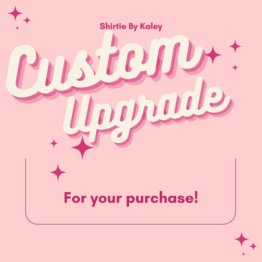 Custom Print Upgrade: Back/Sleeve, Rush Order