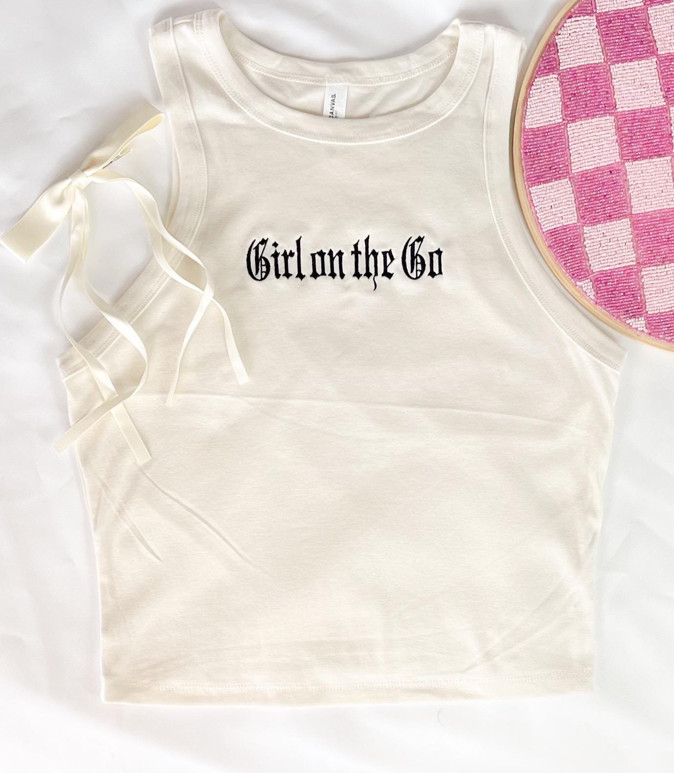 Custom I <3 BF Name Tank Top Personalized I Heart Boyfriend Name Shirt Embroidered Baby Tee Y2K Style Custom Girlfriend Gift Top Name Tank