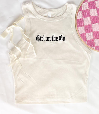 Custom Racerback Tank Top Personalized Women Ribbed Racer Top Custom Tank Top Bridal Party Custom Y2K Top Embroidery Custom Embroidered Tank