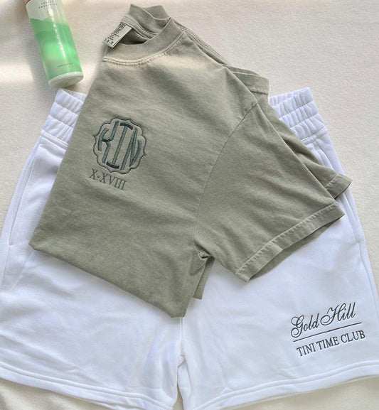 Custom Bridal Set Embroidery Fleece Shorts set Custom Lounge Wear Bridal Party Custom Shorts Yoga Studio Custom Pilates Custom Bridesmaid