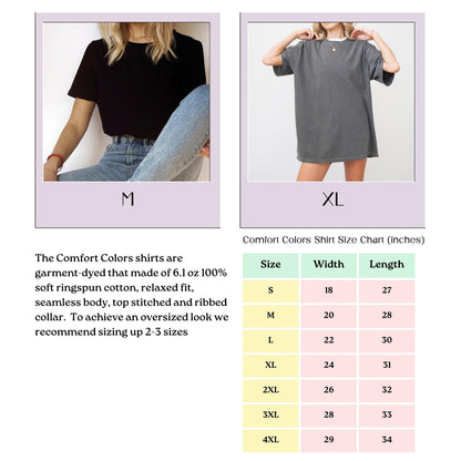 Custom Embroidered Comfort Colors Tshirt Custom Embroidered Tshirt Embroidered Tee Custom Tshirt, Embroidered Gifts Mother's Day Gifts
