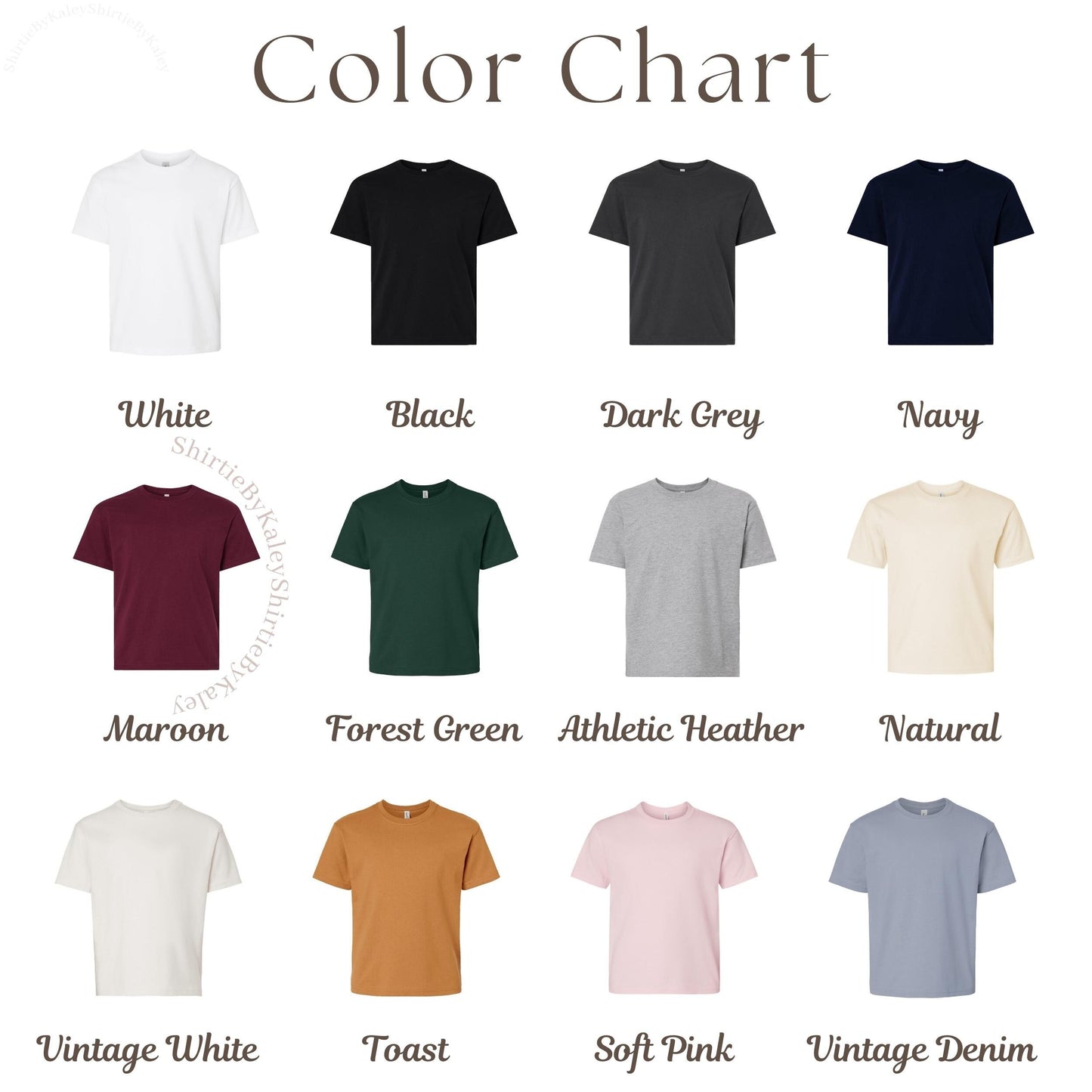 Custom Embroidered Kids T-Shirt: Personalized Name & Icon, Heavyweight Cotton