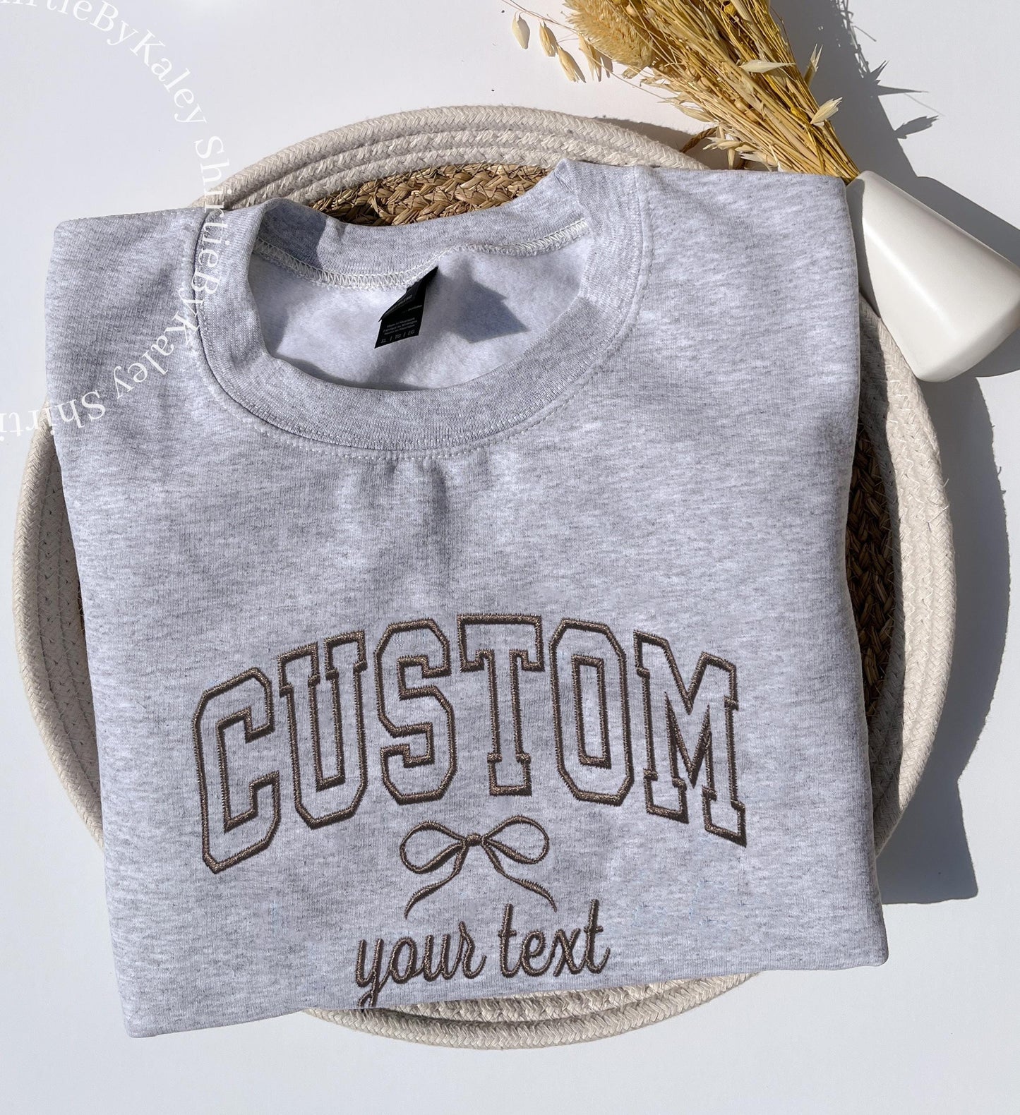 Custom Embroidered Sweatshirt Custom Embroidered Varsity Crewneck Embroidery Crewneck Personalized Sweatshirt Embroidered Sweatshirt Custom