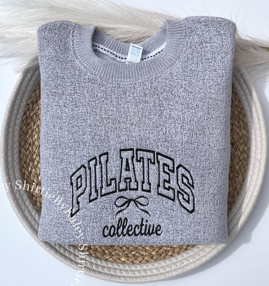Custom Varsity Text Embroidered Cozy Knit Fleece Pullover Nantucket Sweatshirt Custom Embroidered Knit Sweatshirt Gift for Her Gift for Him