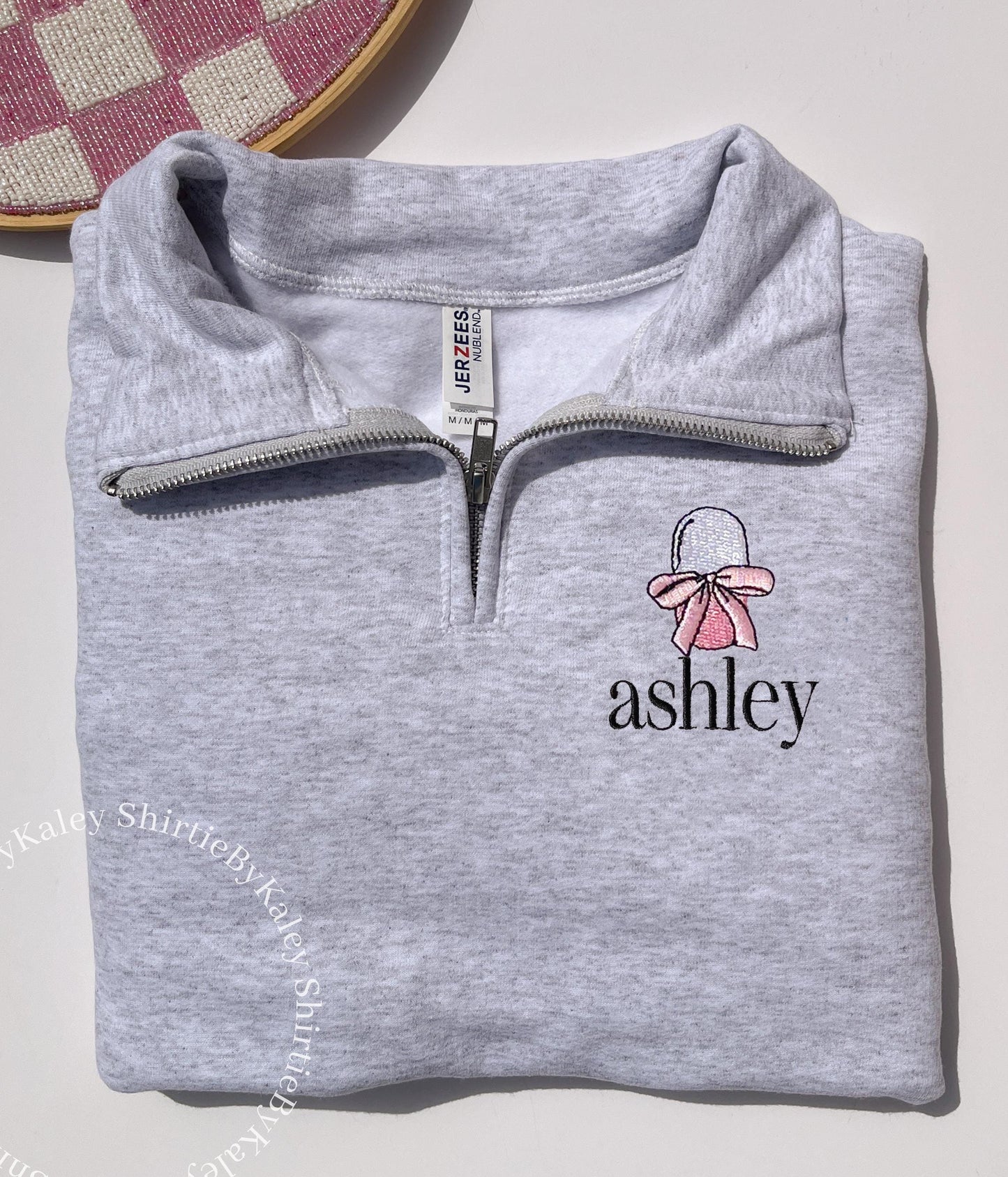Custom RN Sweatshirt Embroidered Nurse Quarter Zip Personalized RN Half Zip Pullover Nursing Student Registered Nurse Gift Custom Nurse Name