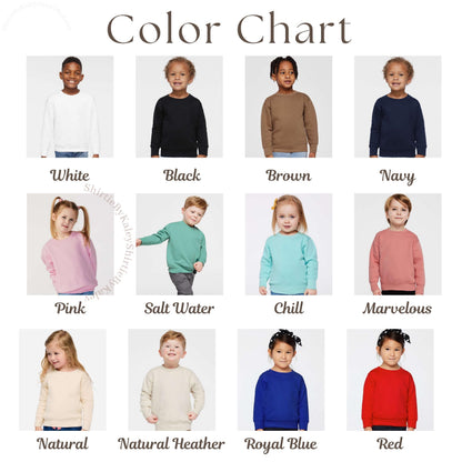 Embroidery Custom Baby Name Sweatshirt Custom Text Toddler Sweatshirt Custom Name Kid SweatshirtToddler Shirt Baby Sweatshirt Customizable