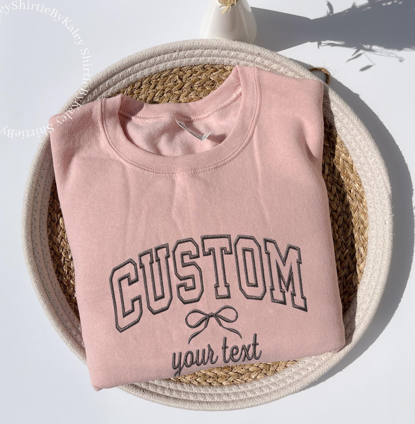 Custom Embroidered Sweatshirt Custom Embroidered Varsity Crewneck Embroidery Crewneck Personalized Sweatshirt Embroidered Sweatshirt Custom