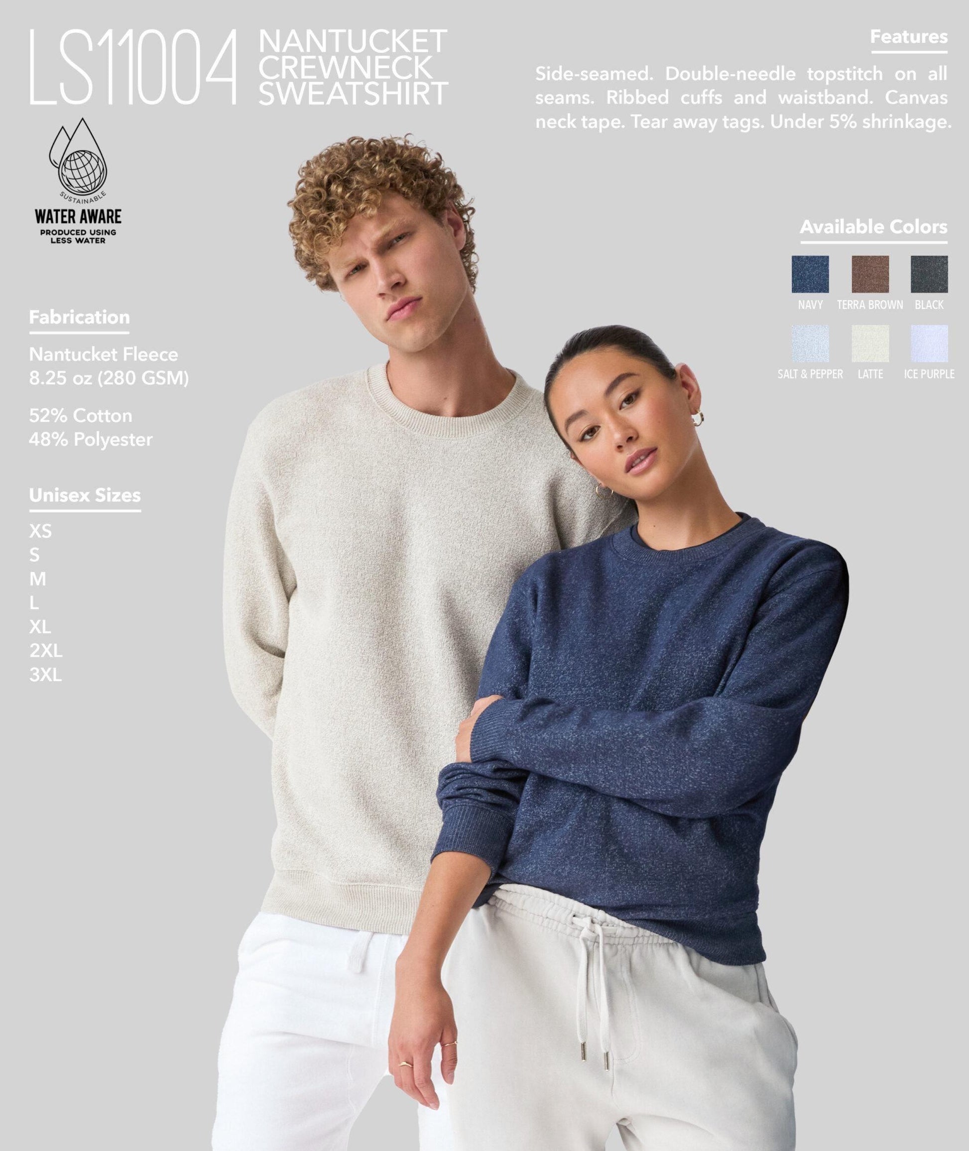 Custom Business Logo Knit Fleece Pullover Nantucket Sweatshirt Custom Embroidered Knit Sweatshirt Custom Sleeve Office Knit Sweatshirt