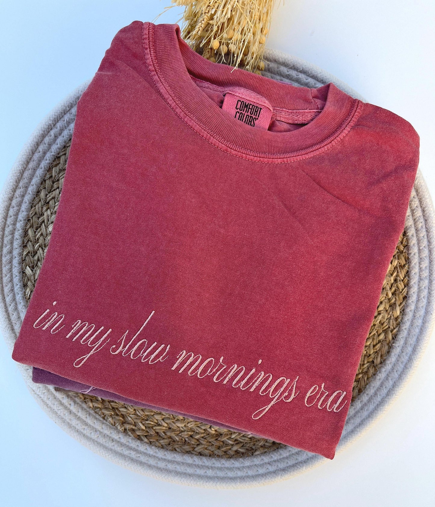 Custom Embroidered Comfort Colors Tshirt Custom Embroidered Tshirt Embroidered Tee Custom Tshirt, Embroidered Gifts Mother's Day Gifts