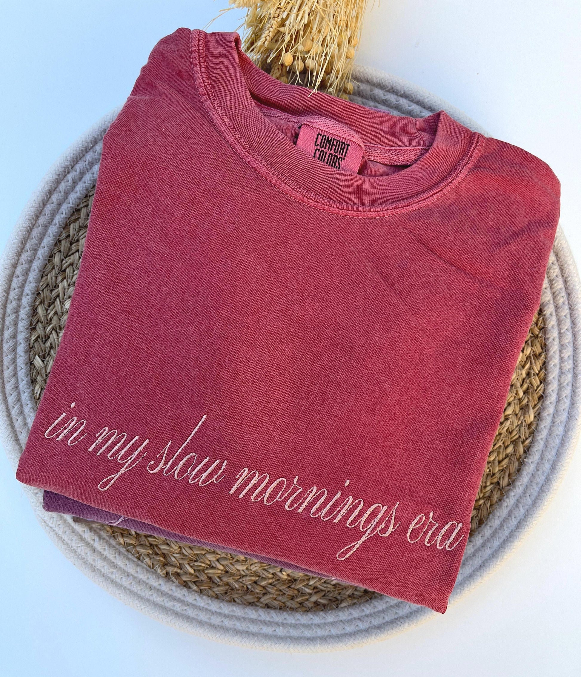 Custom Embroidered Comfort Colors Tshirt Custom Embroidered Tshirt Embroidered Tee Custom Tshirt, Embroidered Gifts Mother's Day Gifts