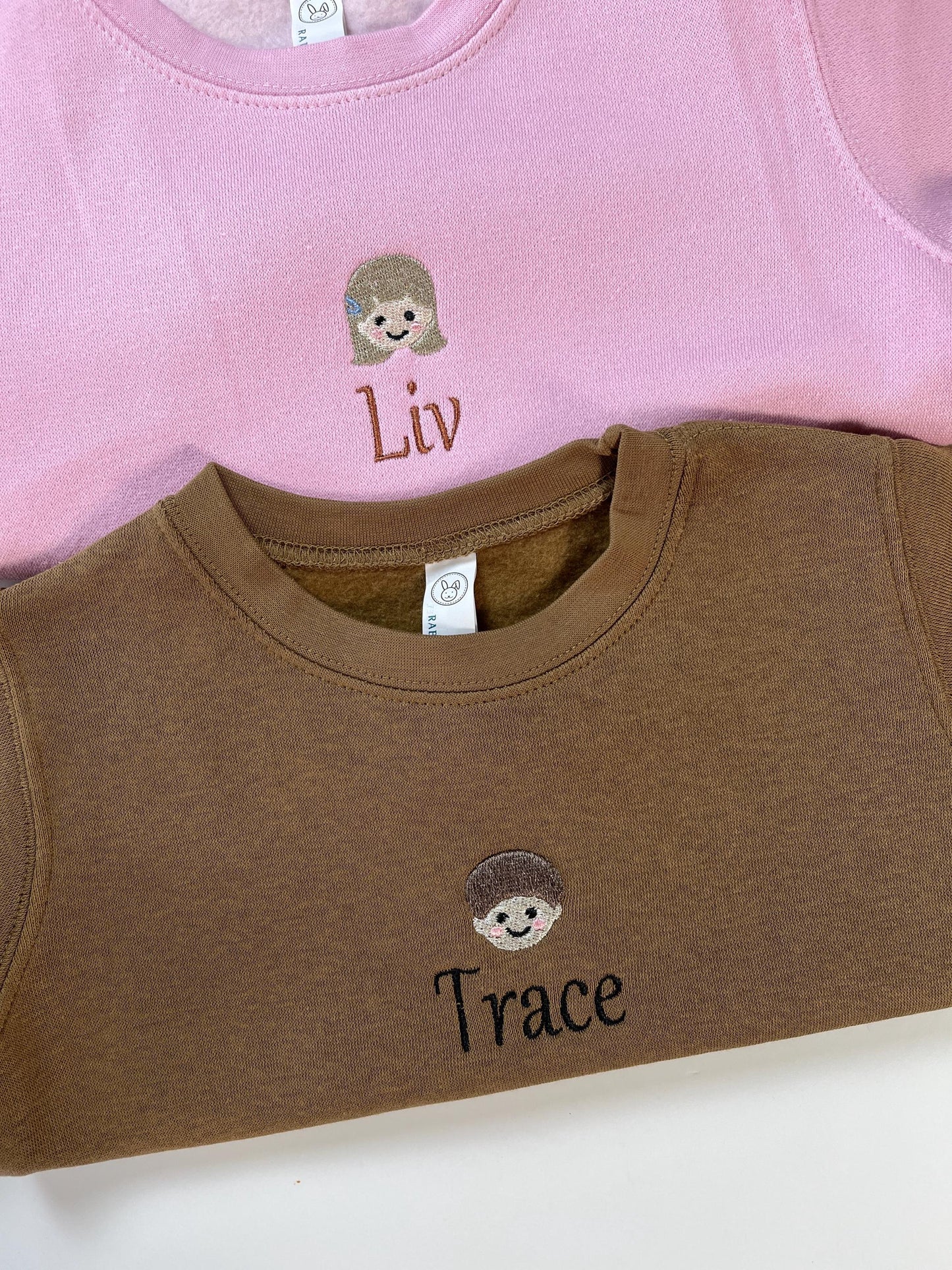 Embroidery Custom Baby Name Sweatshirt Custom Text Toddler Sweatshirt Custom Name Kid SweatshirtToddler Shirt Baby Sweatshirt Customizable
