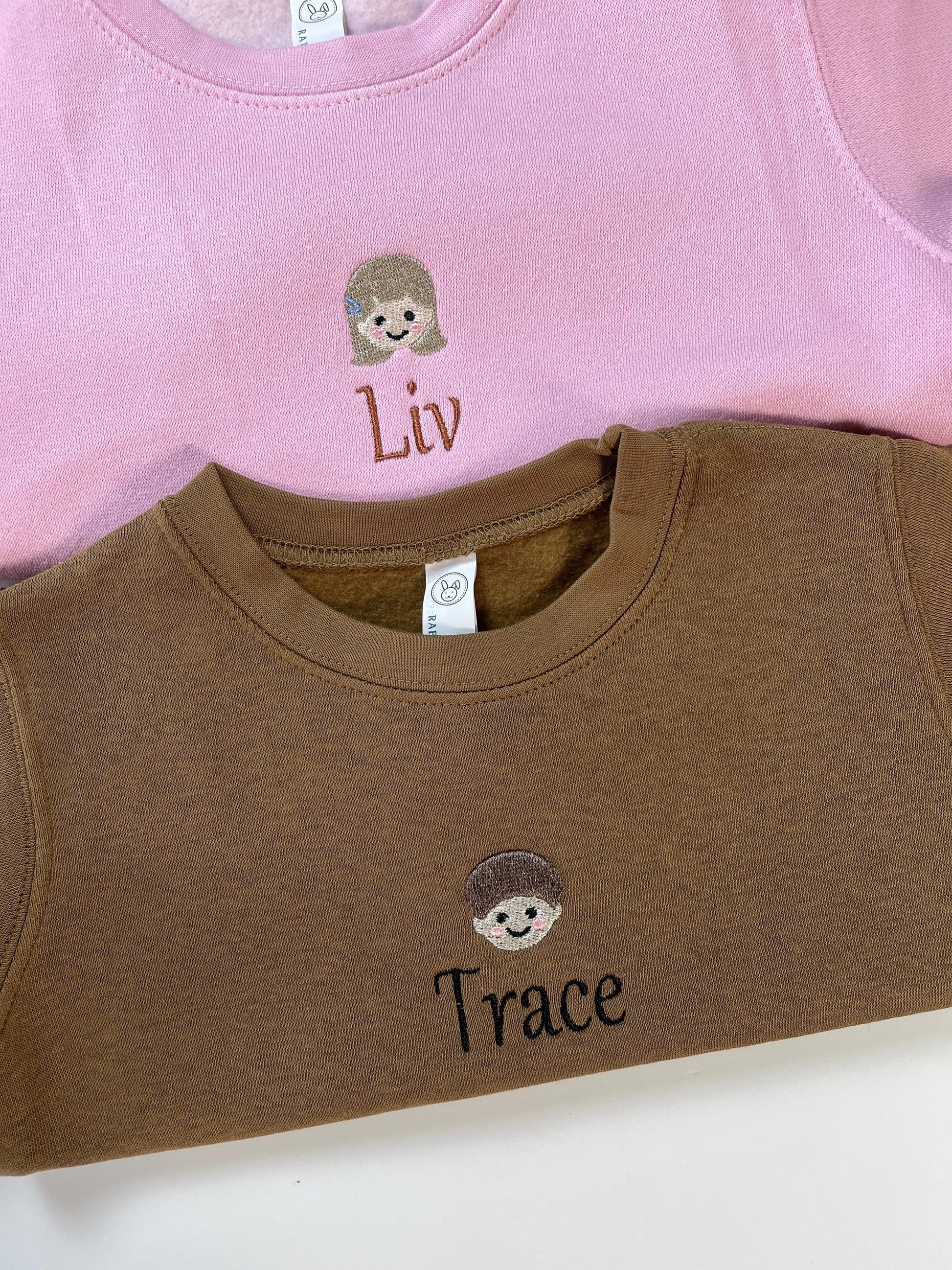 Embroidery Custom Baby Name Sweatshirt Custom Text Toddler Sweatshirt Custom Name Kid SweatshirtToddler Shirt Baby Sweatshirt Customizable