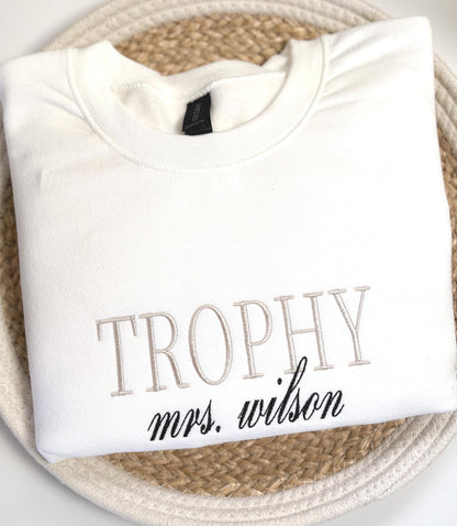 Bride Honeymoon Sweatshirt Future Mrs. Sweatshirt Bridal Gift Sweatshirt Embroidered Mrs Sweatshirt Embroidery Sweater Bride Gift for Her