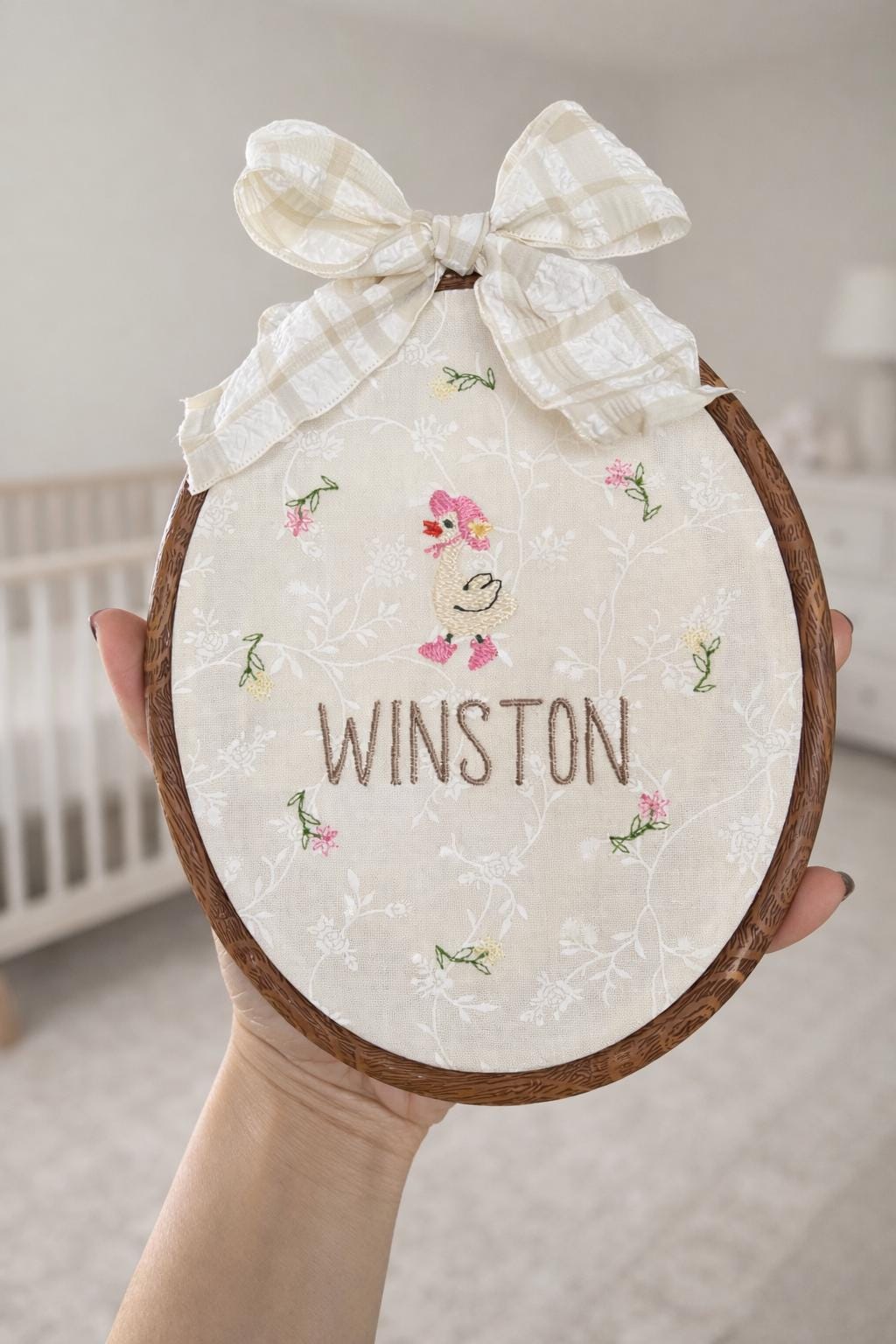 Personalized Baby Name Announcement Sign Neutral Nursery Decor Beige Nursery Decor Brown Aesthetic Nursery