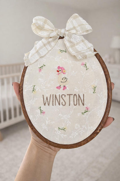 Personalized Baby Name Announcement Sign Neutral Nursery Decor Beige Nursery Decor Brown Aesthetic Nursery