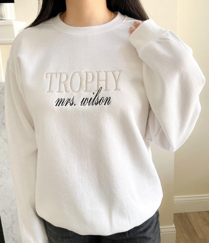 Bride Honeymoon Sweatshirt Future Mrs. Sweatshirt Bridal Gift Sweatshirt Embroidered Mrs Sweatshirt Embroidery Sweater Bride Gift for Her