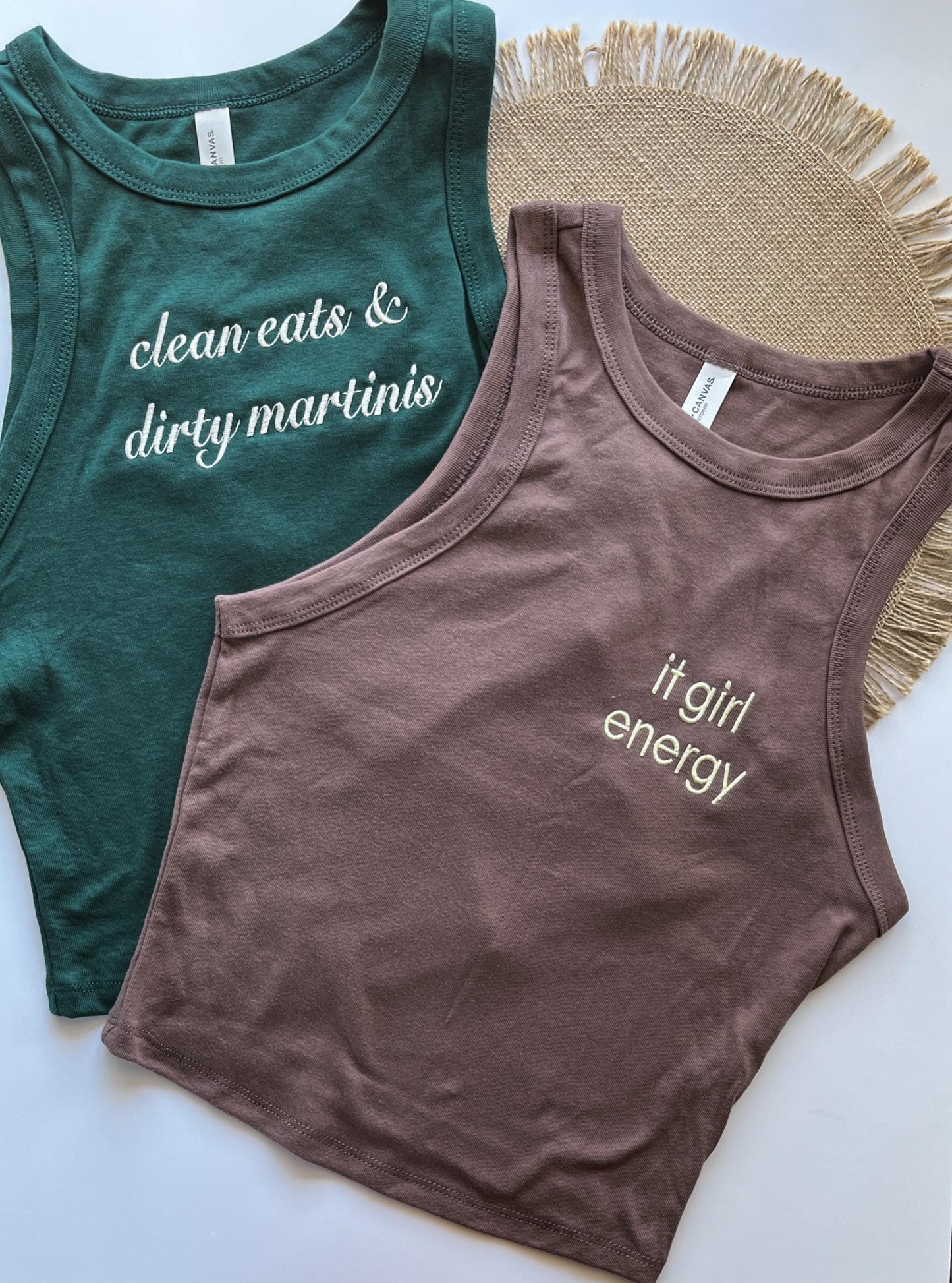 Custom Racerback Tank Top Personalized Women Ribbed Racer Top Custom Tank Top Bridal Party Custom Y2K Top Embroidery Custom Embroidered Tank