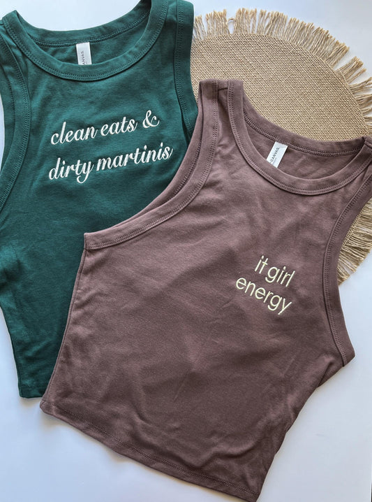 Custom Racerback Tank Top Personalized Women Ribbed Racer Top Custom Tank Top Bridal Party Custom Y2K Top Embroidery Custom Embroidered Tank