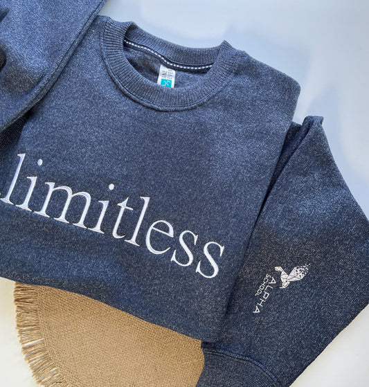 Custom Business Logo Knit Fleece Pullover Nantucket Sweatshirt Custom Embroidered Knit Sweatshirt Custom Sleeve Office Knit Sweatshirt