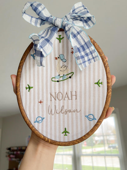 Personalized Baby Boy Name Announcement Sign Neutral Nursery Deco Baby Boy Keepsake Custom Birth Name Sign for Nursery Custom Baby Gift
