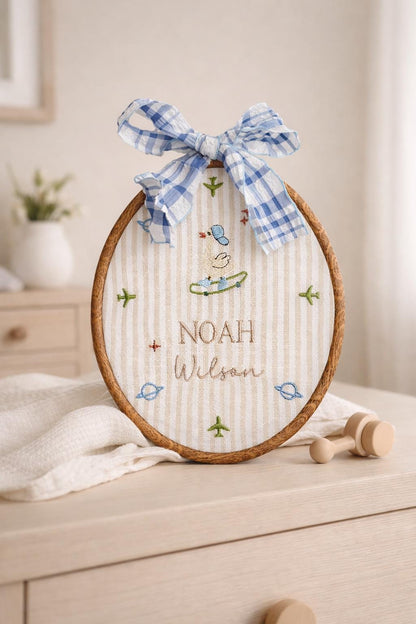 Personalized Baby Boy Name Announcement Sign Neutral Nursery Deco Baby Boy Keepsake Custom Birth Name Sign for Nursery Custom Baby Gift