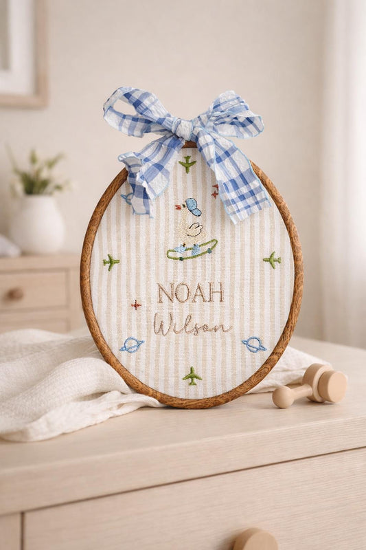 Personalized Baby Boy Name Announcement Sign Neutral Nursery Deco Baby Boy Keepsake Custom Birth Name Sign for Nursery Custom Baby Gift